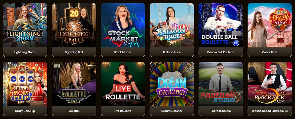 live casino games, casino games, goldspin casino